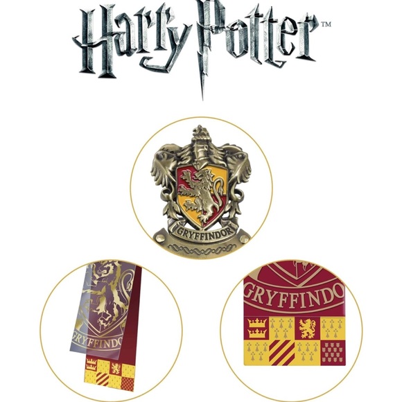 NWT the Noble Collection Harry Potter Gryffindor Crest Bookmark - Picture 6 of 6